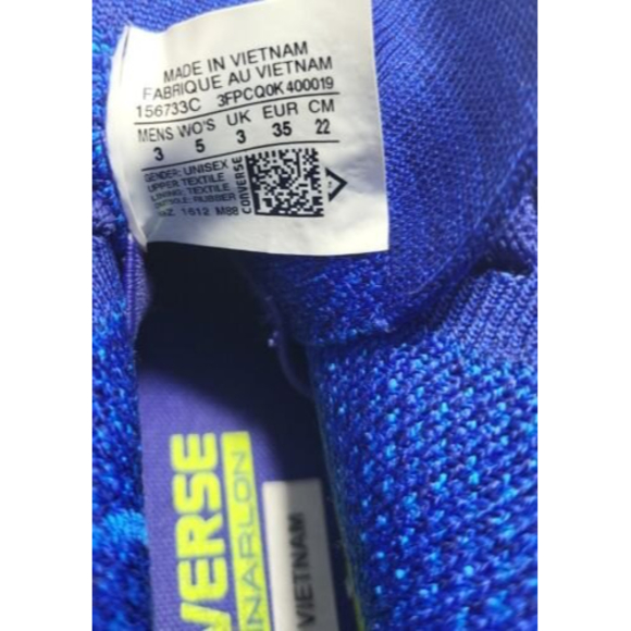 Converse Chuck Taylor All Star Flyknit High Top True Indigo Women's Size 5 - Picture 9 of 9